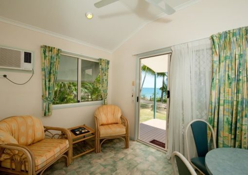 Two Bedroom Oceanfront Cabin (with King Singles)